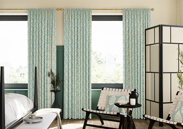 Scandi Birds, Aqua - Made to Measure Curtains - Image 3